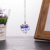 1/6 pezzi finto cristallo acchiappasole decorazione appesa con catena interno esterno casa giardino colorato arcobaleno creatore prisma pendente ornamento