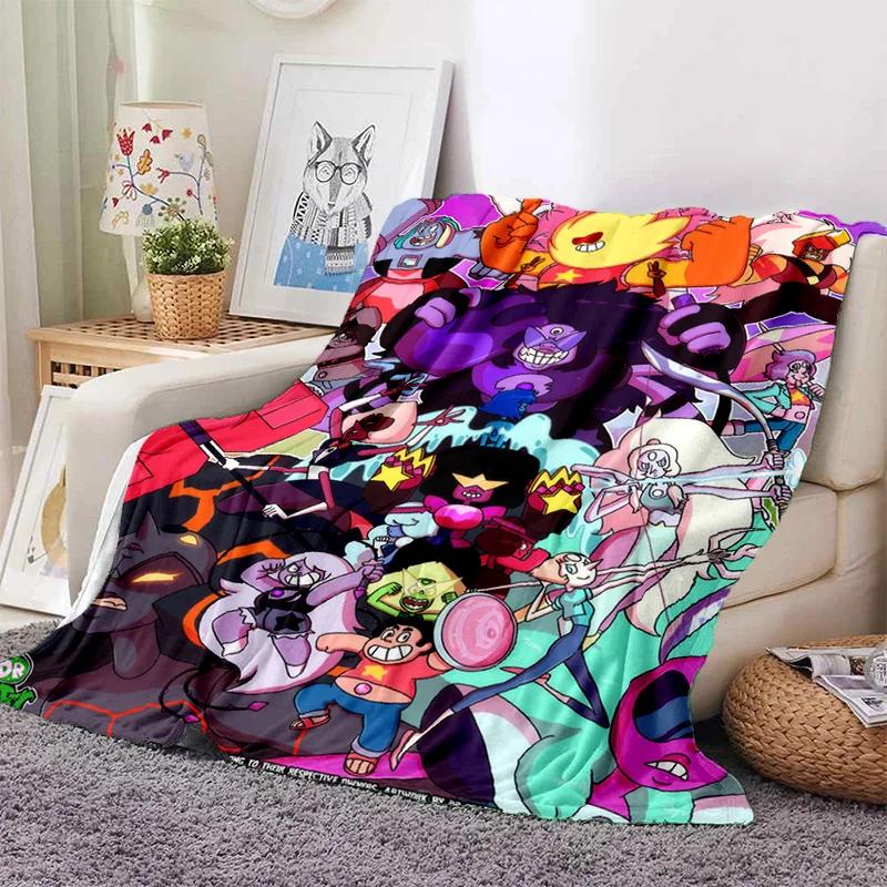 Soft Warm Anime Curly Hair Steven Universe Living Room Sofa Cover Carpet for Beds Decoration and Picnic Blanket for Kids