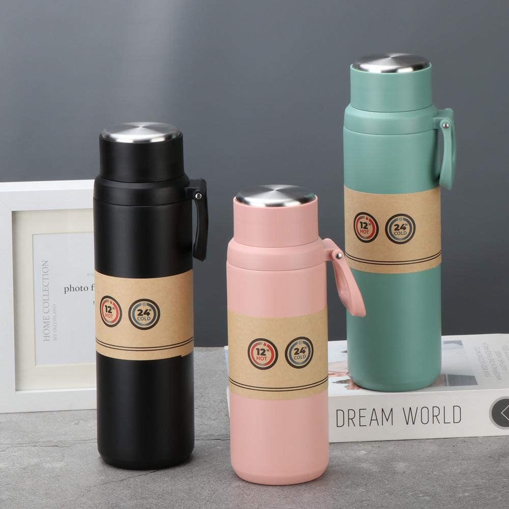 Steel Space Pot Thermos Cup Big Cap Sports Kettle Fire Extinguisher Portable Portable Travel Car Leisure Cup Durable