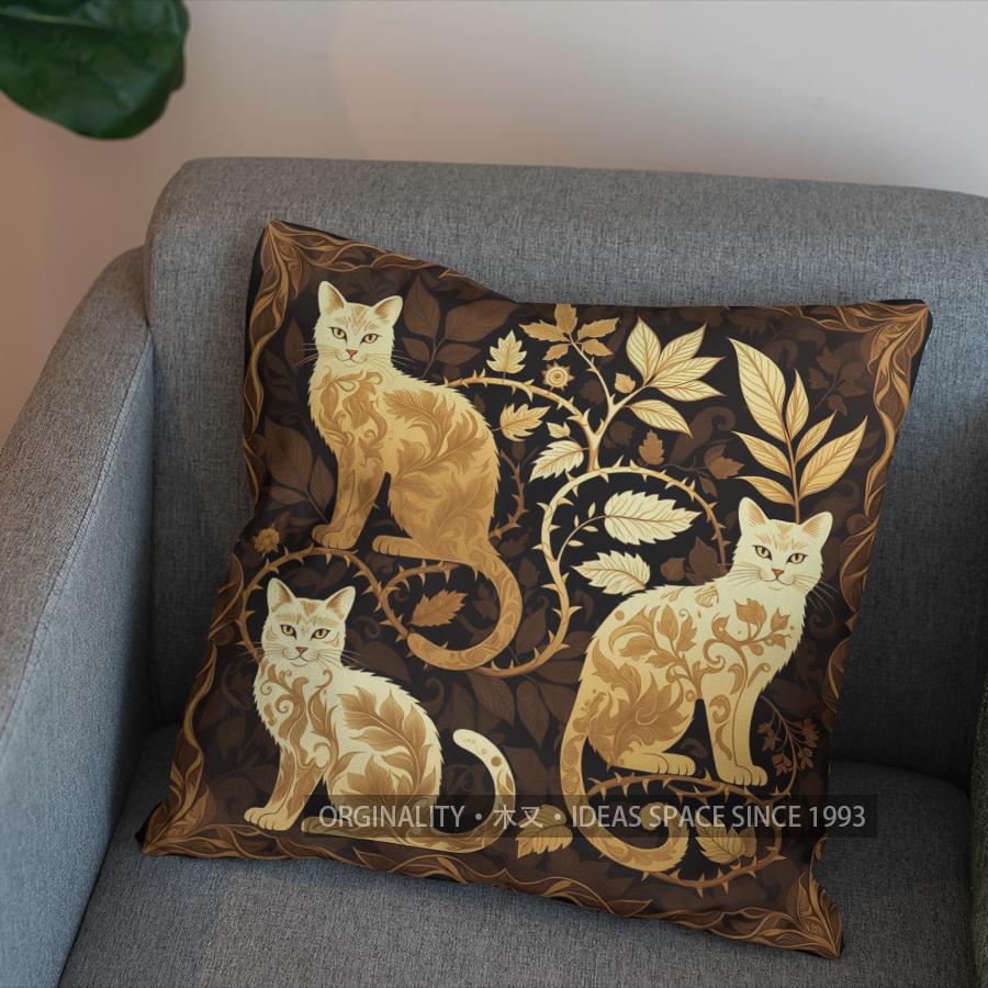 2D Exquisite Leopard Pattern Decorative Pillow Cover Pattern Cushion Cover Suitable For Sofa Bedroom Car Pillow Cover