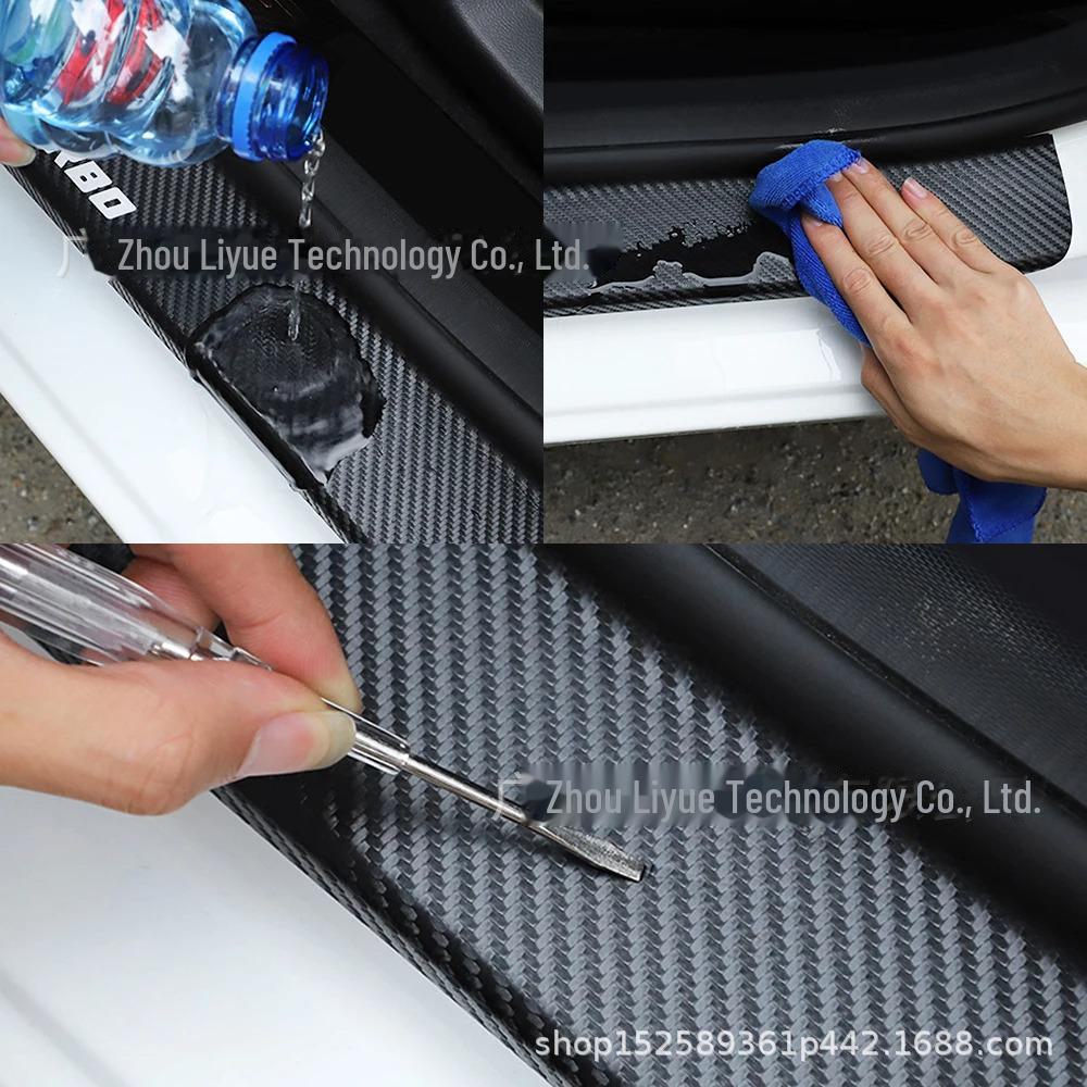 3D Carbon Fiber Self-Adhesive Car Wrap - Scratch-Resistant Center Column & Door Window Tape