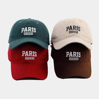New High-quality Letter Embroidered Baseball Cap Women's Sun Protection Versatile Face Cap Men's Casual Hat