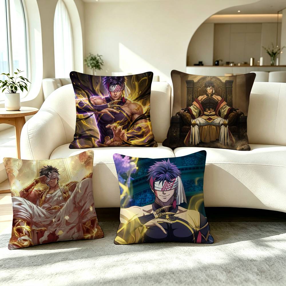 R-Record of Ragnarok Q-Qin Shi Huang Square Double-Sided printed Pillow Case Bedroom Bedside Pillow Sofa Cushion Cover