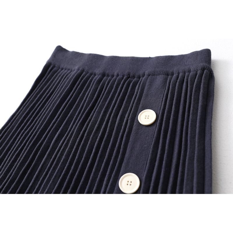 Great Value Feedback ~ Revoked by Brand High Waist Slim Looking Autumn and Winter Thickened Knitting Skirt Mid-Length Slit Sheath Skirt