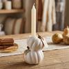 Ceramic Halloween Candle Stick Centerpiece Halloween Decor Pumpkin Candle Stand  Tabletop Decor