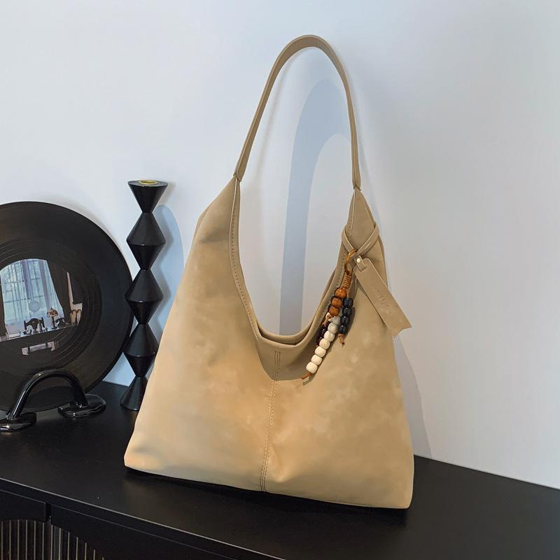 

Premium retro tote bag women s autumn and winter new trend casual large-capacity commuter shoulder bag хаки