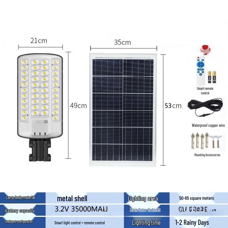 OEING 3-Sided LED Solar Outdoor Light