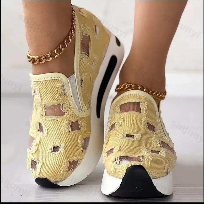 Fashion Autumn Women Casual Sneakers 2025 Fashion Platform Non Slip Thick Sole Sports Shoe Comfortable Casual Sports Shoes Zapatos Mujer
