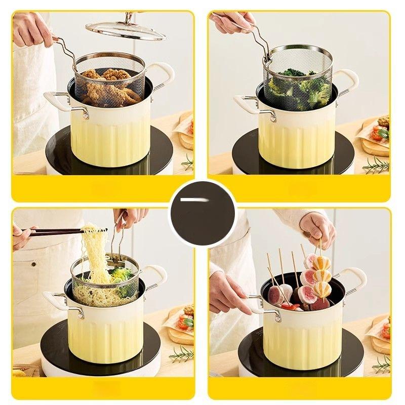 Stainless Steel Oil Strainer Large Capacity Oil Storage Tank Cooking Tools Leakproof Oil Tank Jug Filter Oil Residue