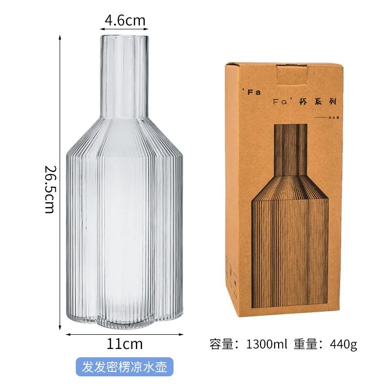 High Temperature Resistant Glass Water Cup, Cold Water Kettle Set, Household Simple Cool White Boiled Kettle, Juice Pot, Tea Cup