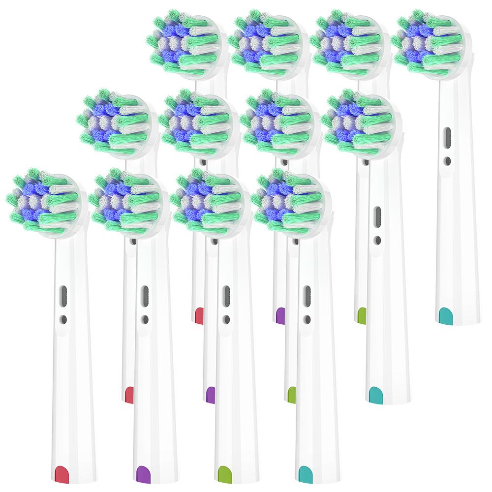 Replacement Toothbrush Heads Compatible with Oral B Electric Toothbrush, Cross Action Brush Head Refill for Pro, D, Smart Series