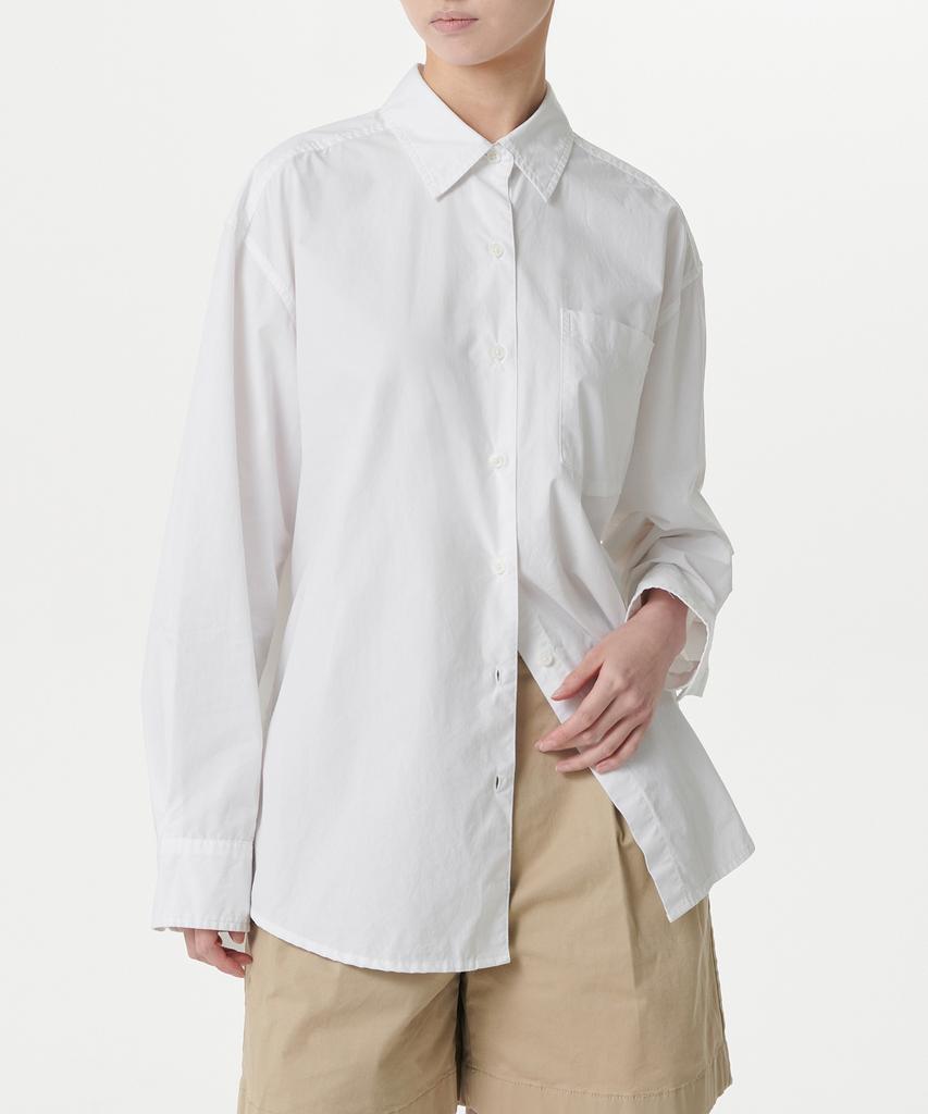 MUSINSA STANDARD WOMAN Women'S Oversized Washed Poplin Shirt [White]