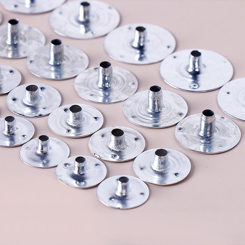 Galvanized Candle Wick Base for DIY Aromatherapy Candles - Multiple Diameters Available