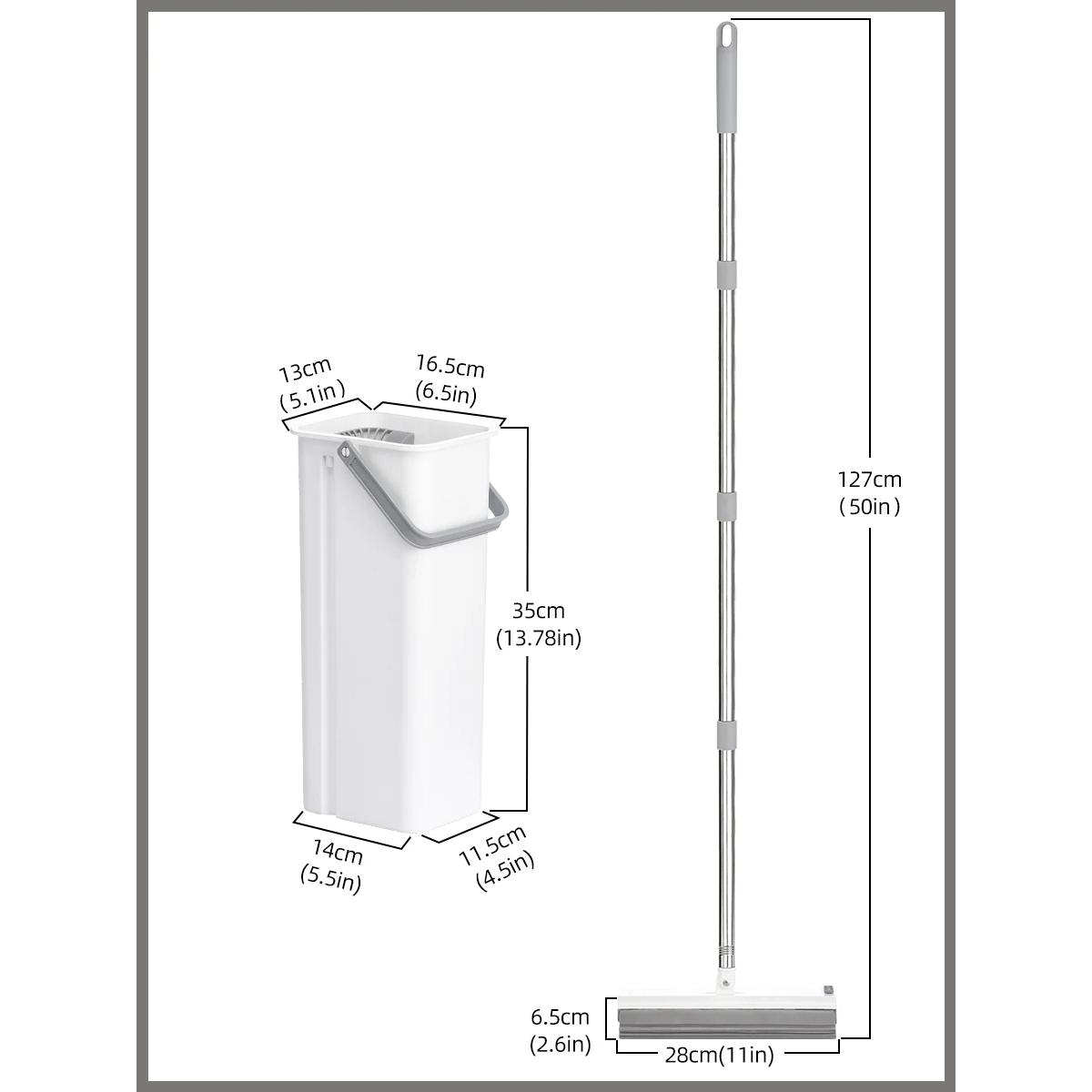 

Супер водопоглощающая губка, швабра из ПВА с набором ведер, швабра для чистки пола, разделение влажной и сухой воды, сменный наполнитель, 1 шт. 1pcs mop белый