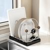 Multi Layer Pot Lid Holder Rustproof Cutting Board Holder Pot Lid Storage Rack  Restaurant