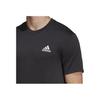 Adidas Logo Print Sports Fitness Short Sleeve T-Shirt Men Tops Black HT9052