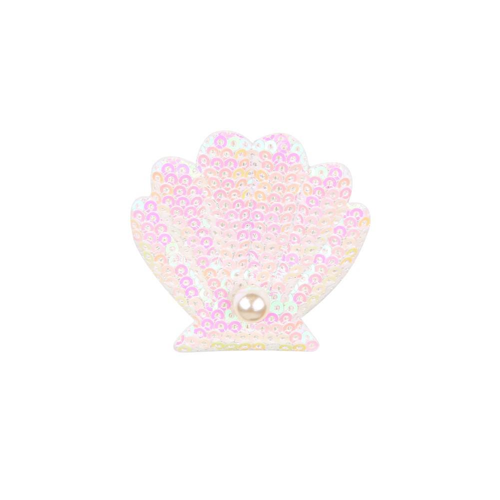 Sea Shell Hair Clip Mermaid Sea Shell Hair Accessories Multicolor Headpiece Beach Sea Shell Hair Pins Sequin Glitter Hair Clips