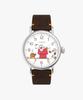 Taimaegseu X Peanuts Standard Thanksgiving Brown Leather Watch 40Mm