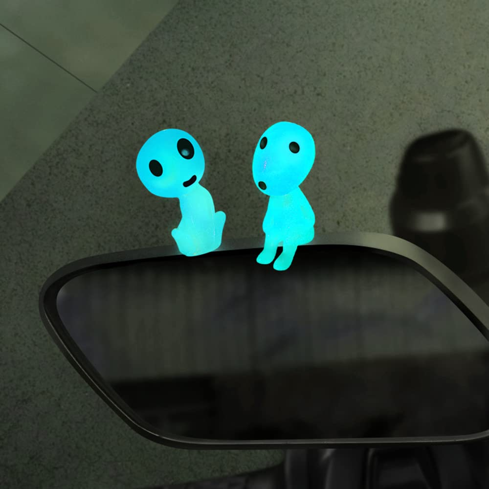 Wabeko Resin Luminous Tree Resin Pack of Tree Elf Cute Collectible Luminous Tree Interior Alien Elves, Decorations, 10, Figures, Dolls, Gifts, Elves,