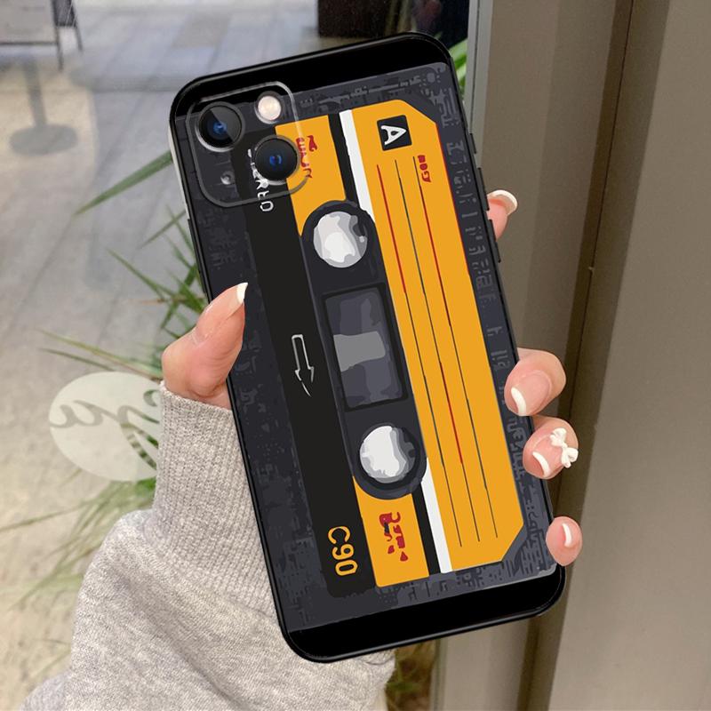 Retro VHS Tape Case For iPhone 17 Pro Max 15 14 13 12 11 16 Pro Max Plus 12 13 Mini 16e 17 Air Back Cover