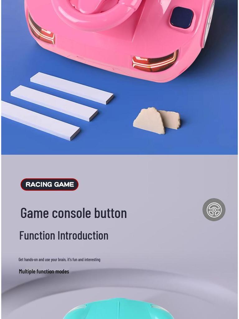 Children's Racing Car Toy with Steering Wheel - Adventure Gift for Boys and Girls Ages 1-6