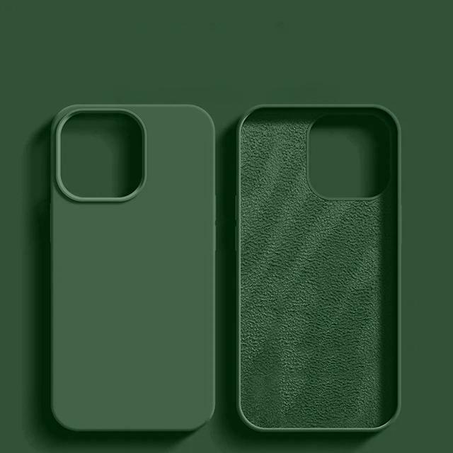 Original Liquid Silicone Phone Case For APPLE iPhone 11 13 12 14 15 Pro Max Cases For iPhone 15 Plus Shockproof Protective Cover