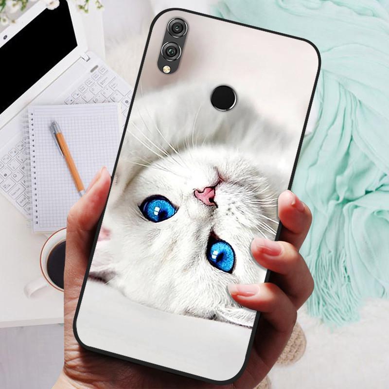 For Huawei honor 8x Case Silicone Luxury Cat Marble Soft Bumper Cover for Huawei honor 8x Max Protective Capas honor8x Max Funda