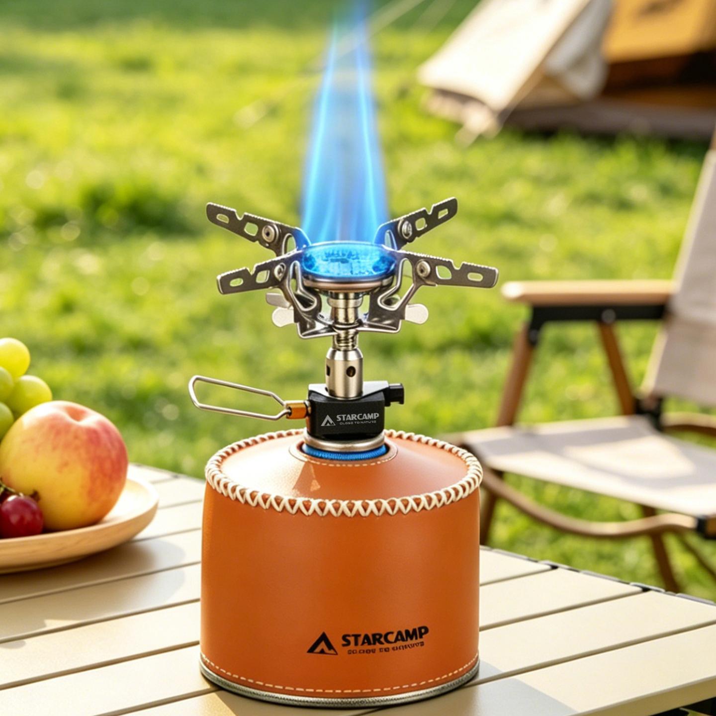 STARCAMP 3300W Portable Foldable Backpacking Gas Stove for Camping-Spray Application