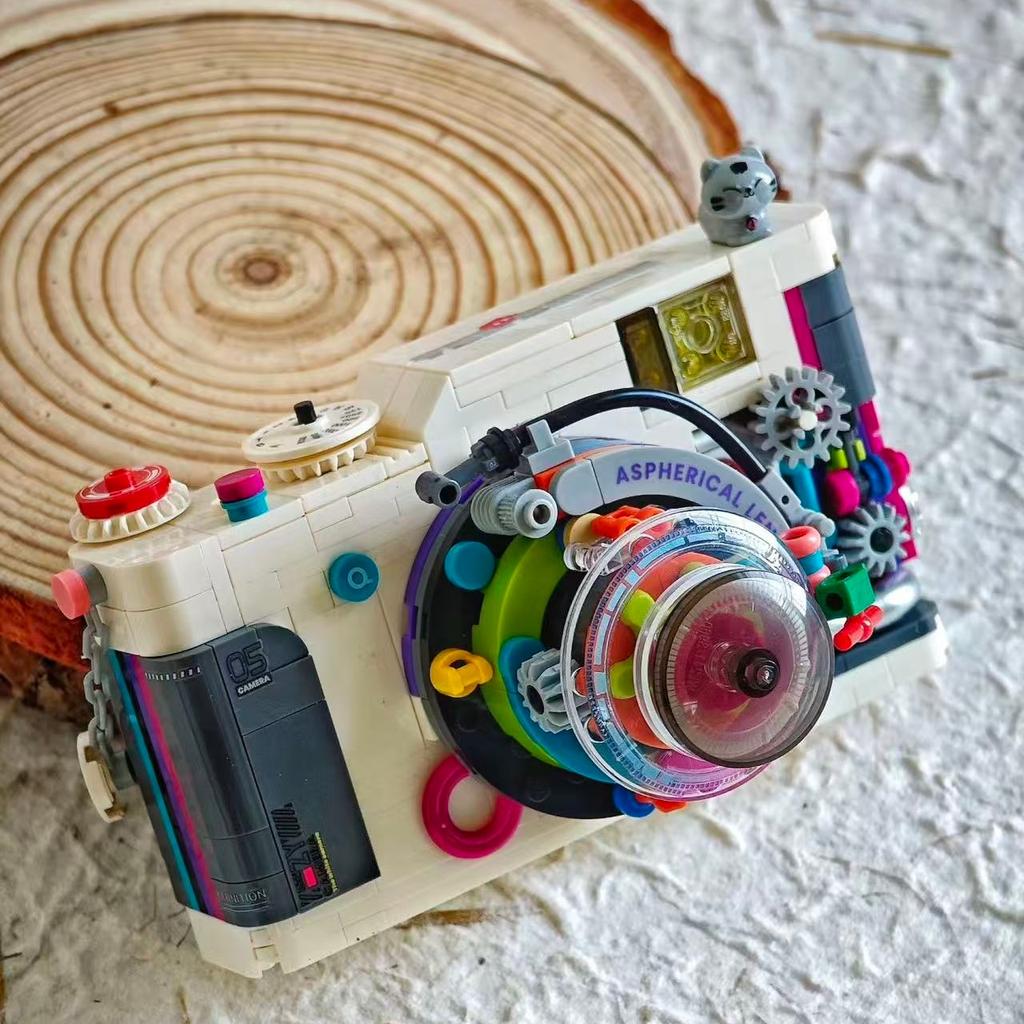Kamera Retro Modellbauspielzeug Kamera Baustein Set Kreative Schreibtischdekoration Sammlerstück Für Enthusiasten Weihnachten Neujahr