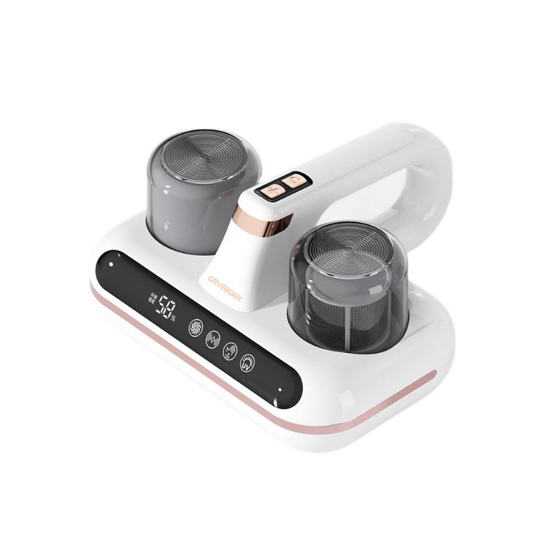 Dual-Cup Ultrasonic UV Bed Mite Remover with Wireless Vacuum