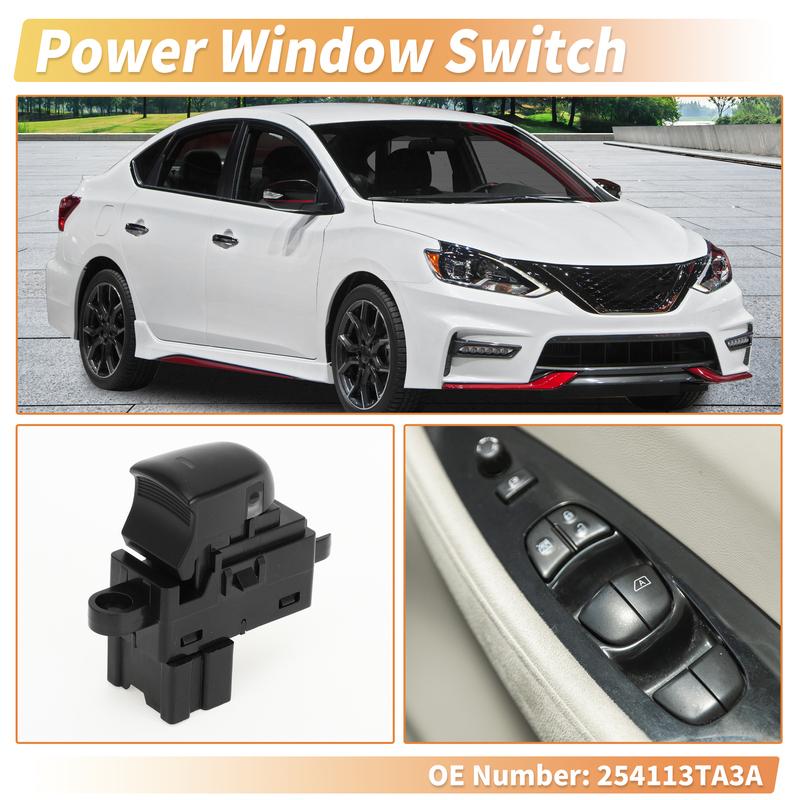 X Autohaux Rear Side Power Window Switch for Nissan Altima Murano Pathfinder 254113TA3A
