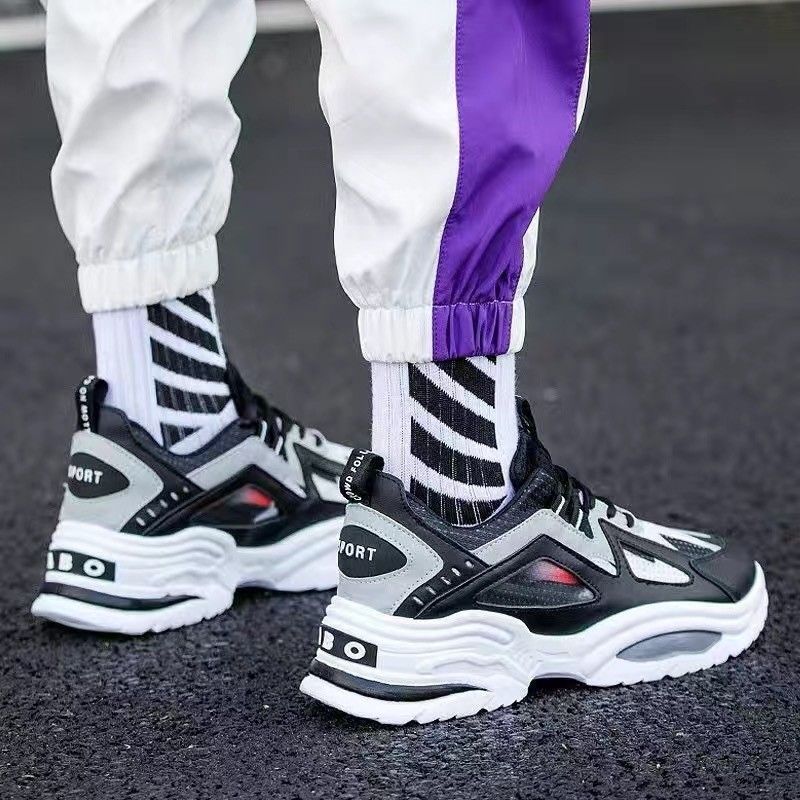 Men's Shoes Breathable Anti-odor Sports Casual Shoes Korean Version Increasing Height Old Man Shoes Men Skate Shoes