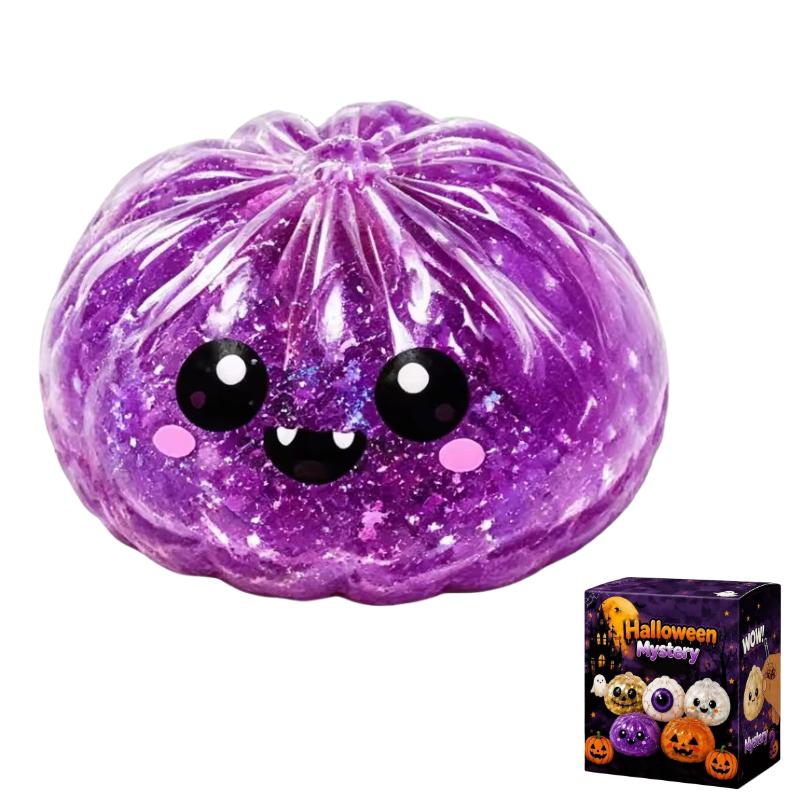 Halloween Simulation Teigtasche Pektin Squishy Rückprall Weich Kneten Stressball Box Anti-Stress Spielzeug Sensorisch Geschenk