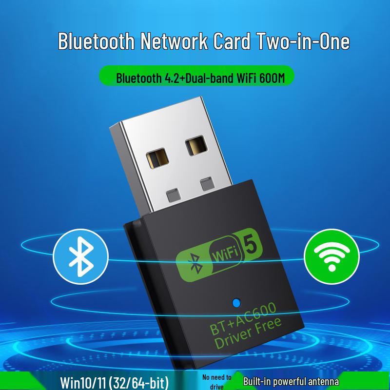 

600G Двохдіапазонний USB-адаптер Bluetooth та WiFi 5 8821CU Driver Required