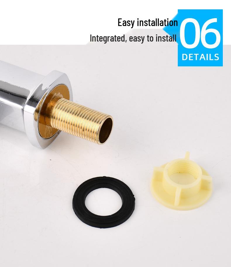 Single Cold Water Engineering Basin Faucet for Washbasin – Quick Open, Single Hole, Desktop Installation