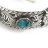 Great GUCCI Bangle Cat head Double G Le Marche des Merveilles Silver Turquoise Red Used