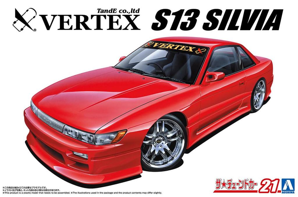 Aoshima Bunka Kyozai The Tuned Car Series 21 Nissan VERTEX PS13 Silvia Plastic Model Kit Co., Ltd. (AOSHIMA) 1/24 No. '91 (Automobile)