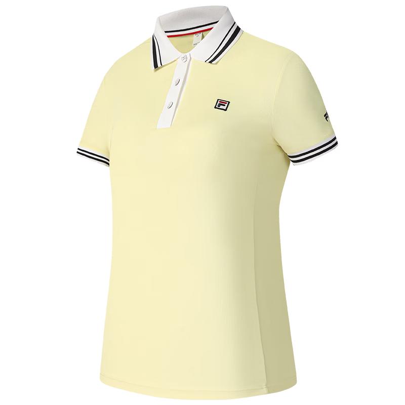 

FILA Women s Knit Short Sleeve Tennis Polo Shirt L