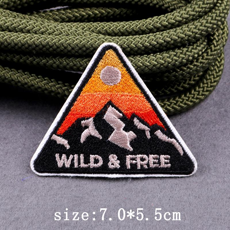 Abenteuer Camping Aufnäher Für Kleidung Wildnis Outdoor Aufnäher Aufbügel Aufnäher Für Kleidung Schmelzbar Stickerei Aufnäher Für Kleidung