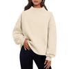 New Autumn and Winter Fashion Casual Style Semi-high Neck Loose Women's Sweatshirt
