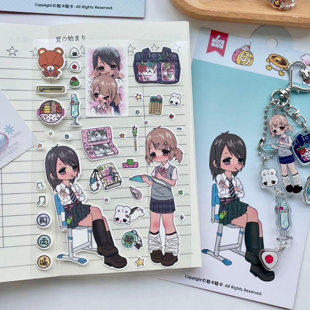 DIY Stickers Deco Stationery Stickers Cute Millennium Anime Story Stickers Phone Craft Stickers