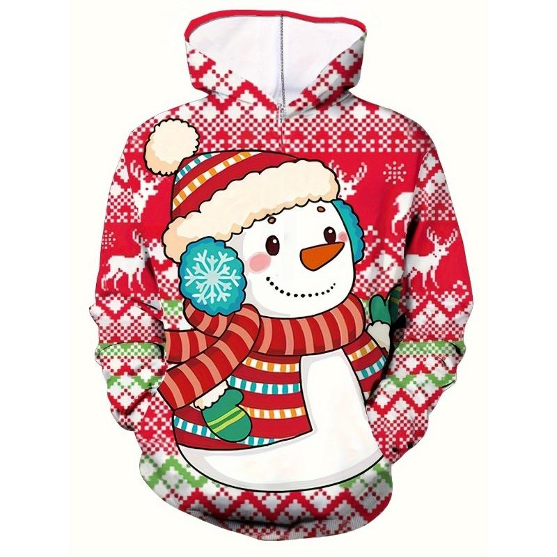 Children's Hoodies Kawaii Santa Claus Graphic Sweatshirt for Kids Loose Casual Pullover Girl Clothes Christmas Gift Children Top