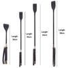 30-60CM Black PU Leather Spanking Paddle Long Whip Flirting Slave BDSM Flogger Sex Toys For Woman G Spot Sex