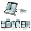 7-teiliger großer Reiseorganizer Tragbarer Kofferorganizer Kleidung Schuhe Kosmetiktasche Gepäckorganizer Reiseaufbewahrungstasche