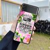 Luxusní pouzdro pro Samsung Galaxy Z Flip 4 3 5G černé PC pevné pouzdro na telefon módní zadní kryt ZFlip Funda princezna máma královna skořápka
