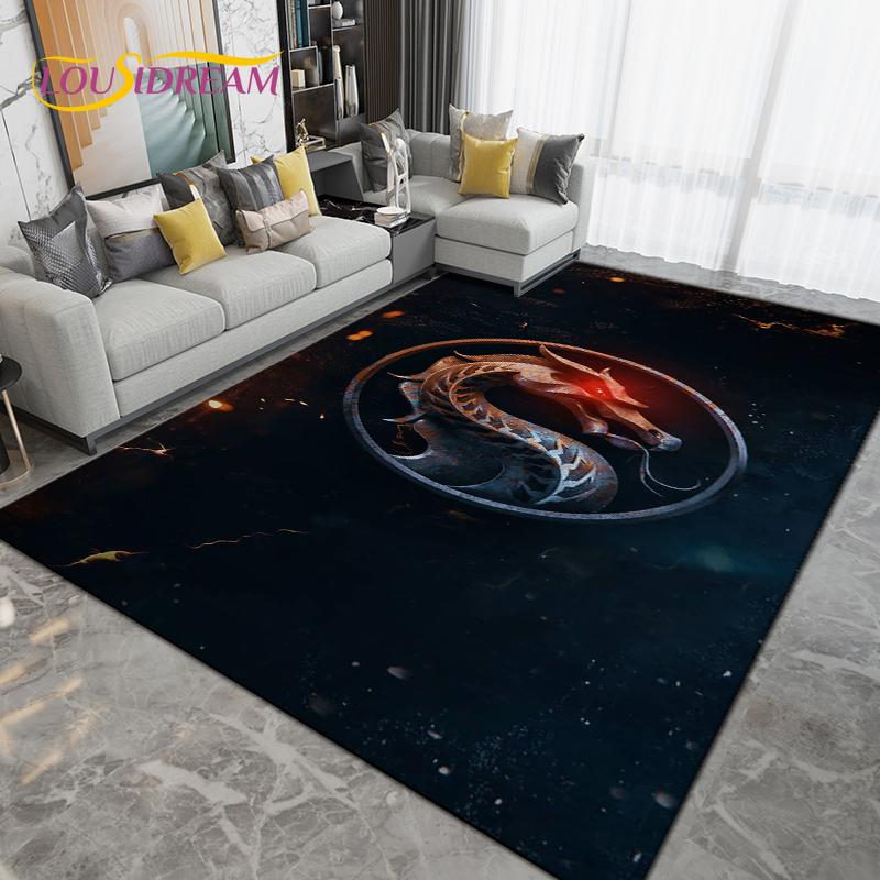 Cartoon Mortal Kombat Area Rug Large,Carpet Rug for Living Room Bedroom,Kitchen Bathroom Entrance Doormat Non-slip Floor Mats 40x60cm