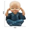 62KD 4 PCS Little Monk Statue Resin Ornament Little Monk Figurine Kung Fu Monk