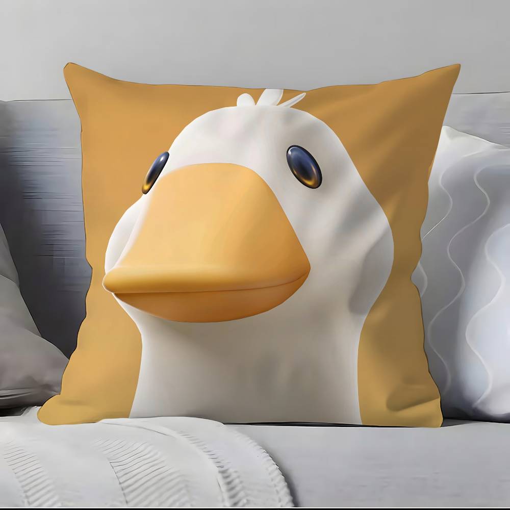 Kwaii Anime P-Party Animals Pillow Case Anti-dustmite Pillowcase Invisible zipper silky short plush Sofa cushion cover