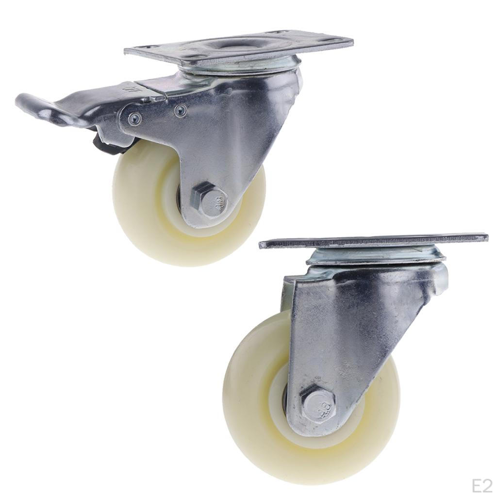 3 PP Swivel Plate Caster Wheels 90kg