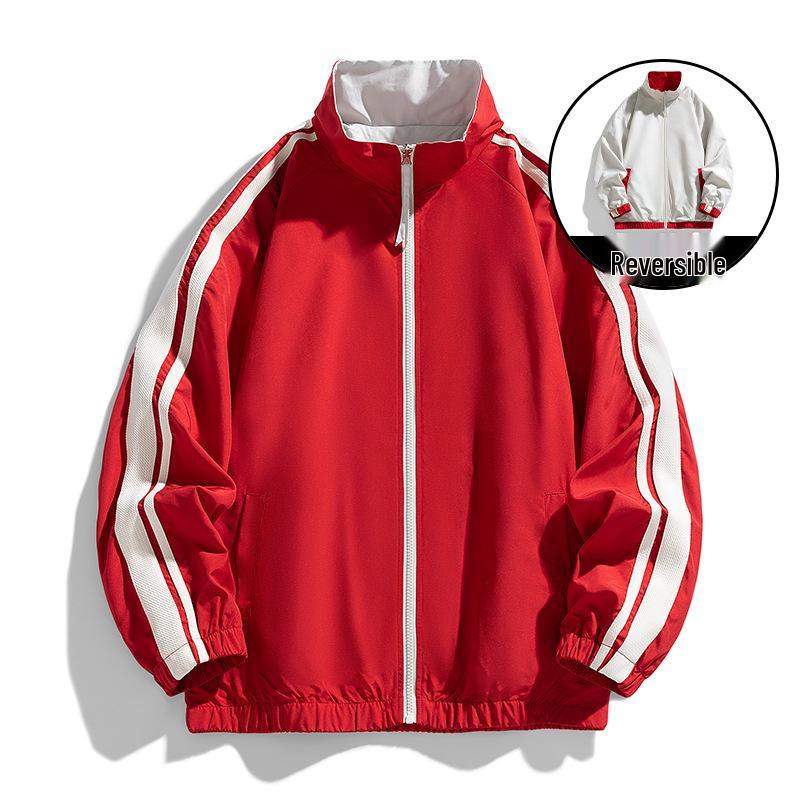 2024 Herr Höst Lös Passform Ståkrage Utomhus Vardagsjacka Dubbelsidig Flerfärgad